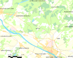 Map commune FR insee code 45227
